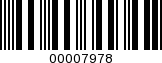 Barcode Image 00007978