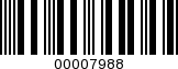 Barcode Image 00007988