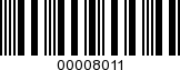 Barcode Image 00008011