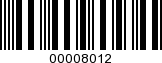 Barcode Image 00008012