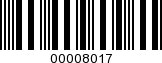 Barcode Image 00008017