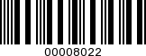 Barcode Image 00008022