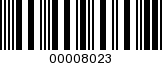 Barcode Image 00008023