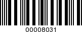Barcode Image 00008031