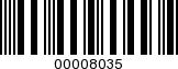 Barcode Image 00008035