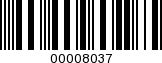 Barcode Image 00008037