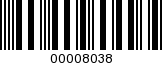 Barcode Image 00008038