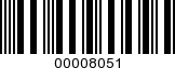 Barcode Image 00008051