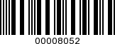 Barcode Image 00008052