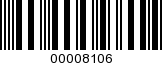 Barcode Image 00008106