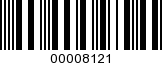 Barcode Image 00008121