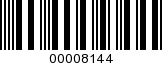 Barcode Image 00008144