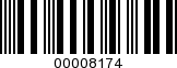 Barcode Image 00008174