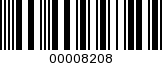Barcode Image 00008208