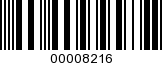 Barcode Image 00008216
