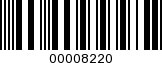 Barcode Image 00008220