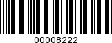 Barcode Image 00008222