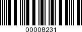Barcode Image 00008231