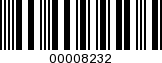 Barcode Image 00008232