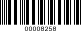 Barcode Image 00008258