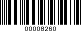 Barcode Image 00008260
