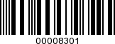 Barcode Image 00008301
