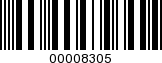Barcode Image 00008305