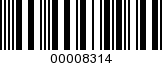 Barcode Image 00008314