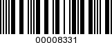 Barcode Image 00008331