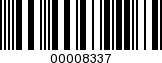 Barcode Image 00008337