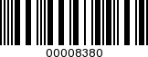 Barcode Image 00008380