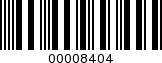 Barcode Image 00008404
