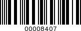Barcode Image 00008407
