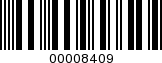 Barcode Image 00008409