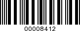 Barcode Image 00008412