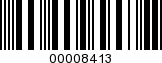 Barcode Image 00008413