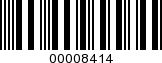 Barcode Image 00008414