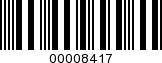 Barcode Image 00008417