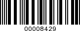 Barcode Image 00008429