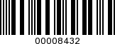 Barcode Image 00008432