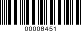 Barcode Image 00008451