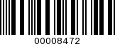 Barcode Image 00008472