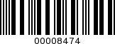 Barcode Image 00008474