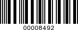 Barcode Image 00008492