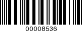 Barcode Image 00008536