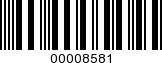 Barcode Image 00008581