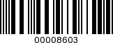 Barcode Image 00008603