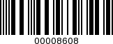 Barcode Image 00008608