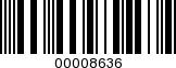Barcode Image 00008636