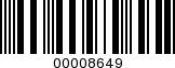 Barcode Image 00008649